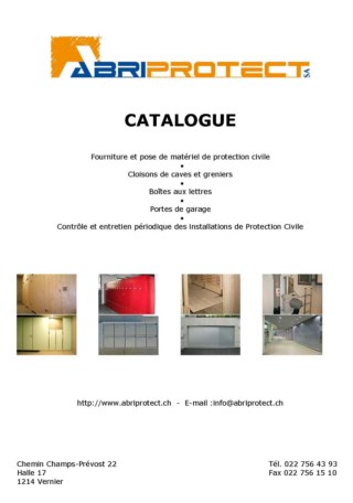 Catalogue Abriprotect
